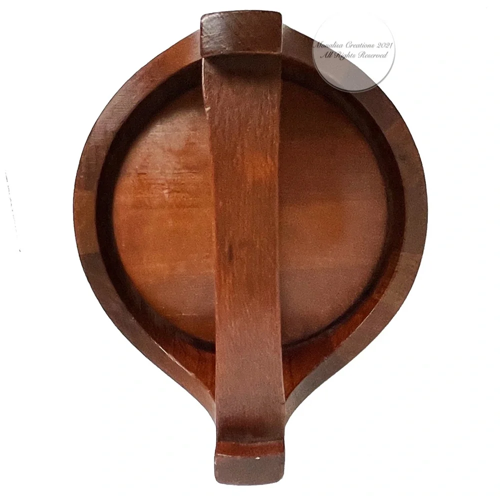 Dansk Ice Bucket + Lid Staved Teak Danish Mid Century Modern Vintage Barware